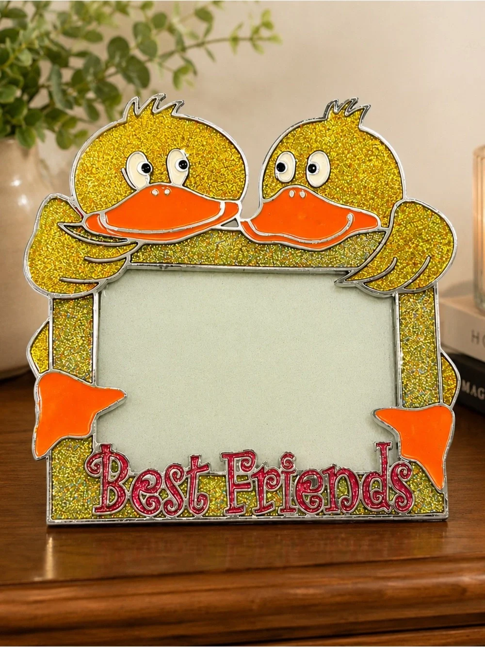 Rare Claire's 'Best Friends' Duck Picture Frame Vintage Y2K